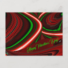 Cartão Postal De Festividades O espírito do amor e da esperança Abstrato 3D Rain