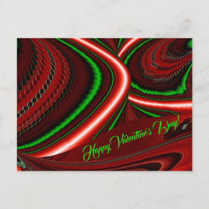 Cartão Postal De Festividades O espírito do amor e da esperança Abstrato 3D Rain