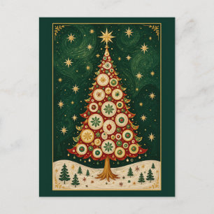 Cartão Postal De Festividades O Eterno Verde Celestial