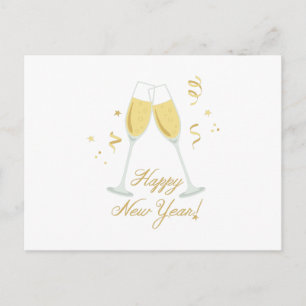 Cartão Postal De Festividades O feliz ano novo