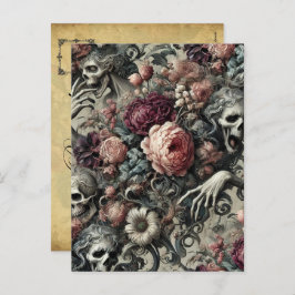 Cartão Postal De Festividades O Fim do Desmoronamento - Vitoriano Gótico