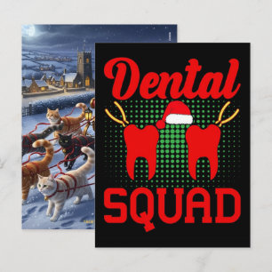 Cartão Postal De Festividades O Higienista Dental Favorito do Papai Noel Salva o
