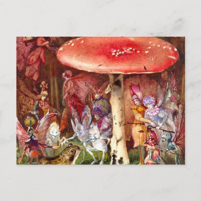 Cartão Postal De Festividades O intruso John Anster Fitzgerald (Frente)