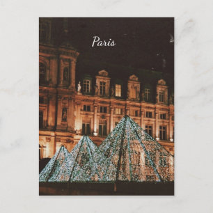 Cartão Postal De Festividades O Louvre, Paris, França