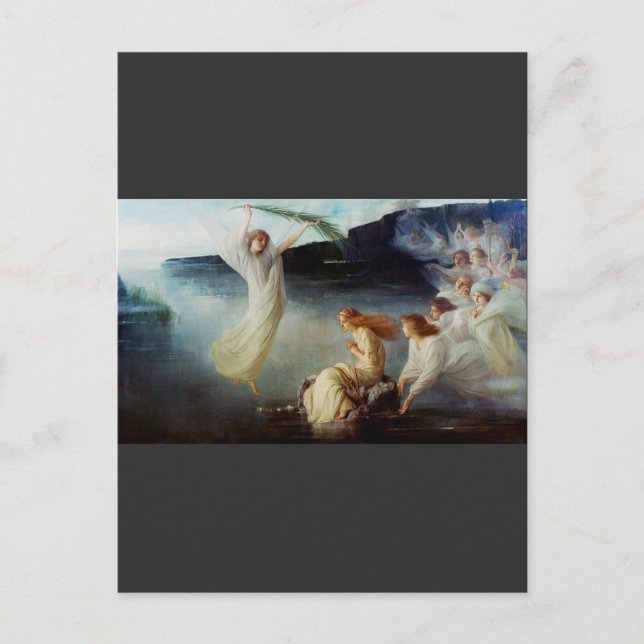 Cartão Postal De Festividades O martírio da Santo Cristina (Frente)