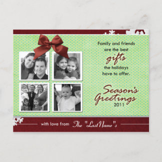 Cartão Postal De Festividades O melhor Cartão com fotos de Natal para presentes