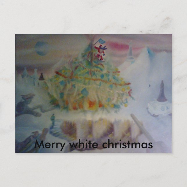 Cartão Postal De Festividades o natal da região, (Frente)