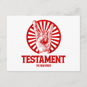 Cartão Postal De Festividades O Novo Testamento da Ordem