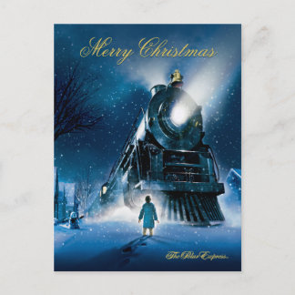 Cartão Postal De Festividades O Polar Express | Feliz Natal