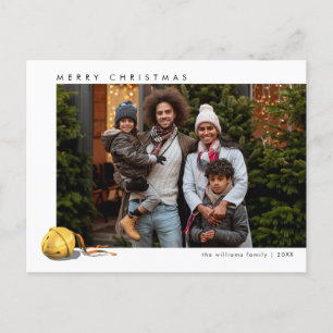 Cartão Postal De Festividades O Polar Express Sleigh Bell   Foto de Natal