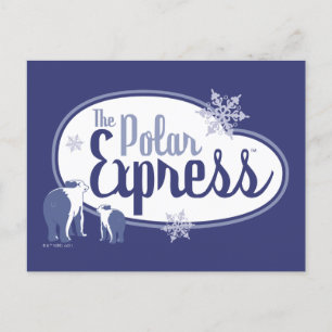Cartão Postal De Festividades O Polar Express   Ursos Polares — Gráfico Retroati