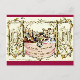 Cartão Postal De Festividades O Primeiro Cartão de Natal (1843)