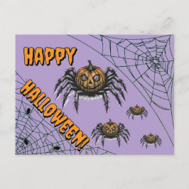 Cartão Postal De Festividades O Pumpkin Headed Crawler