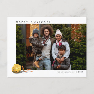 Cartão Postal De Festividades O Sino do Trenó Polar Express Foto