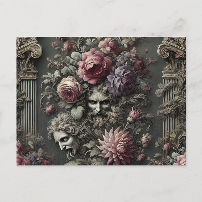 Cartão Postal De Festividades O Tragédia Coro - Gótico Vitoriano (Frente)