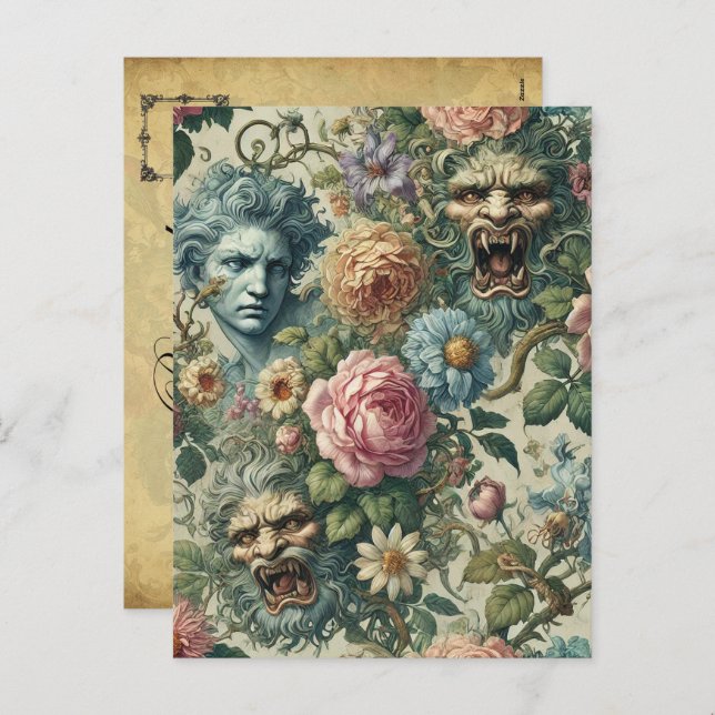 Cartão Postal De Festividades O uso ceruliano - Vitoriano gótico (Frente/Verso)