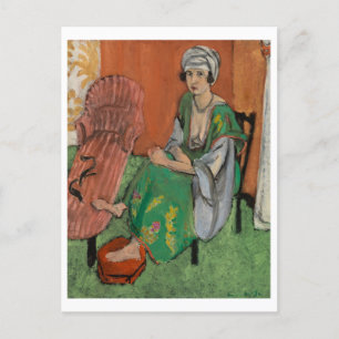 Cartão Postal De Festividades O Vestido Verde - Henri Matisse