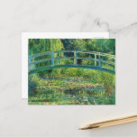 Cartão Postal De Festividades O "Water-Lily Pond" de Claude Monet<br><div class="desc">Claude Monet - The Water-Lily Pond,  1899 Oscar-Claude Monet foi pintor e fundador francês da pintura impressionista,  que é vista como um precursor chave do modernismo,  especialmente em suas tentativas de pintar a natureza à medida que a percebia.</div>