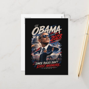 Cartão Postal De Festividades Obama 2020 Já que as Regras Não Existem Mais