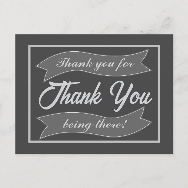 Cartão Postal De Festividades Obrigado Foto Personalizada (Frente)