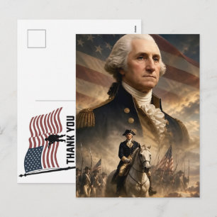Cartão Postal De Festividades Obrigado Veteranos Bandeira Americana Dia da Memór