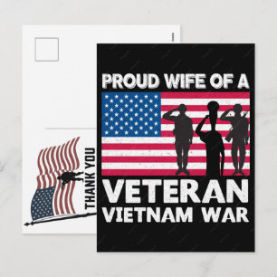 Cartão Postal De Festividades Obrigado Veteranos Bandeira Americana Dia da Memór