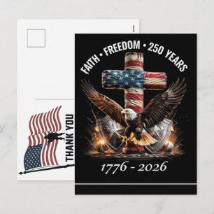 Cartão Postal De Festividades Obrigado Veteranos Bandeira Americana Dia da Memór