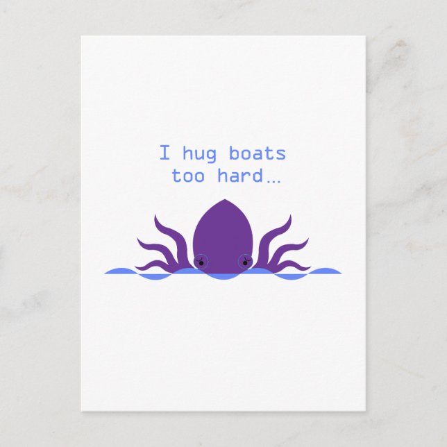 Cartão Postal De Festividades Octopus (Frente)