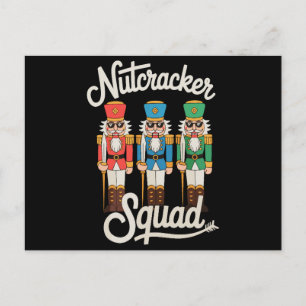 Cartão Postal De Festividades Óculos de sol Nutcracker Squad Natal Xmas Férias