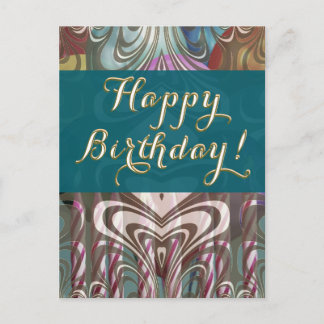 Cartão Postal De Festividades Office Birthday Postcard