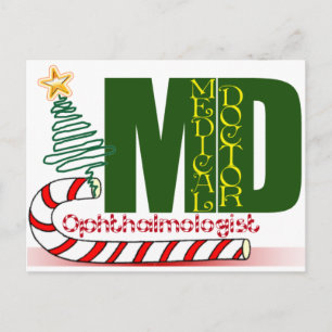 CARTÃO POSTAL DE FESTIVIDADES OFTALMOLOGISTA DE NATAL