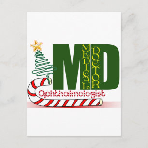 CARTÃO POSTAL DE FESTIVIDADES OFTALMOLOGISTA DE NATAL