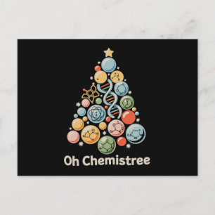 Cartão Postal De Festividades Oh Árvore Química Laboratório de Química Ciência N