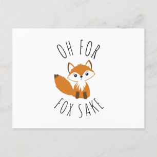 Cartão Postal De Festividades Oh para Fox Sake