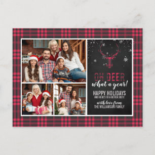 Cartão Postal De Festividades Oh Veado Que Ano   Foto de Natal 2020