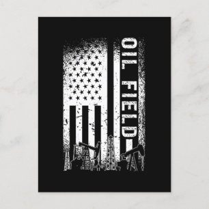 Cartão Postal De Festividades Oilfield Worker Oil Field Oil Rig Roughneck Gas