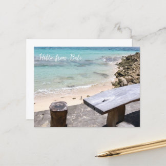 Cartão Postal De Festividades Olá de bali