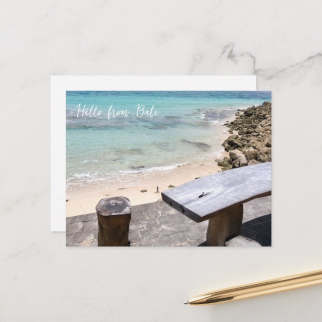 Cartão Postal De Festividades Olá de bali (Frente/Verso In Situ)