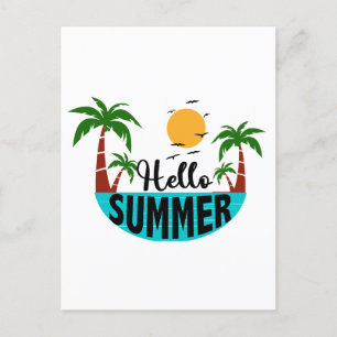 Cartão Postal De Festividades Olá Summer