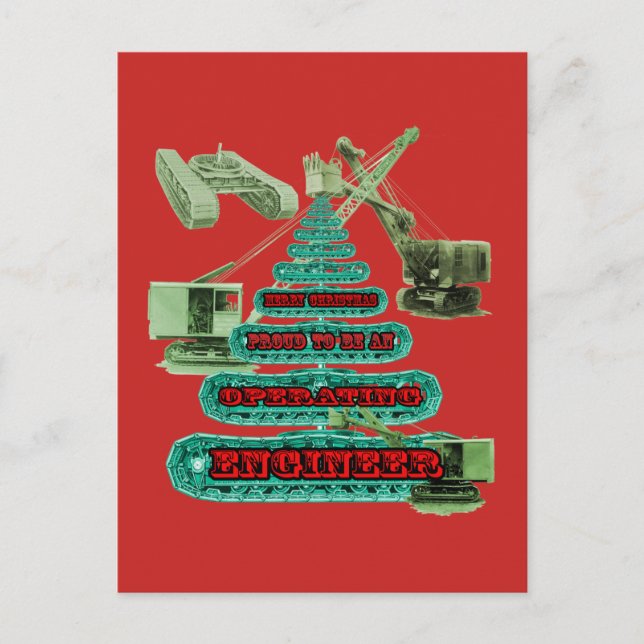 CARTÃO POSTAL DE FESTIVIDADES OPERADOR DE ENGENHEIRO DE EXPLORAÇÃO DE NATAL MERC (Frente)