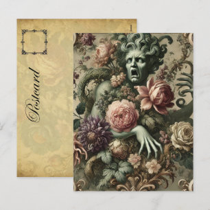 Cartão Postal De Festividades Opulência Óptica - Barroco Floral Gótico