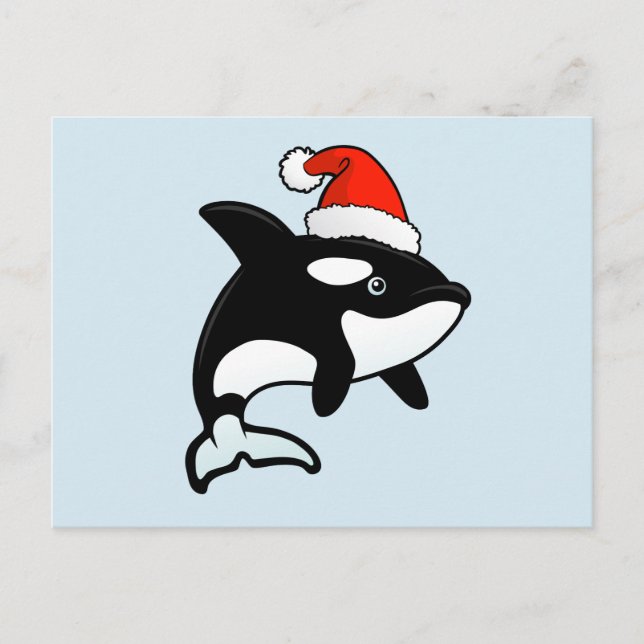 Cartão Postal De Festividades Orca Santa (Frente)