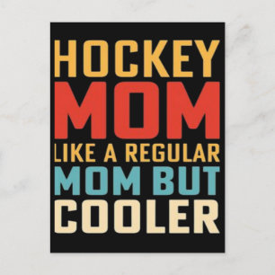 Cartão Postal De Festividades Orgulhosa Mãe de Hockey Espírito de Jogo de 2026