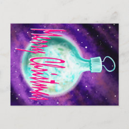 Cartão Postal De Festividades ornamento terrestre cartão de natal