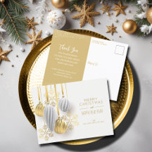 Ornamentos Retroativos Saudação de Natal Comercial