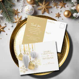 Cartão Postal De Festividades Ornamentos Retroativos Saudação de Natal Comercial