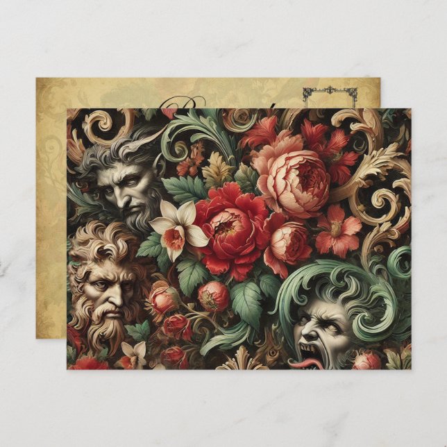 Cartão Postal De Festividades Os Irmãos Verdes - Vitoriano Gótico (Frente/Verso)