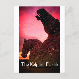 Cartão Postal De Festividades Os Kelpies em Falkirk, Escócia