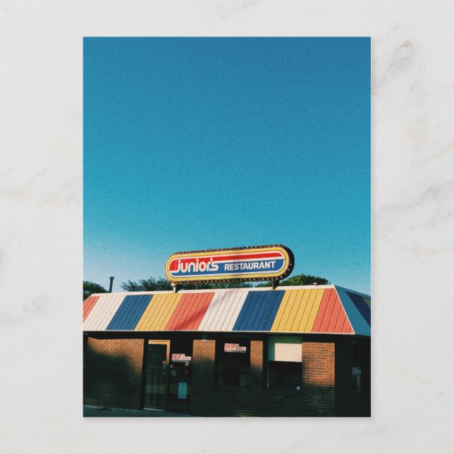 Cartão Postal De Festividades Os melhores hamburgueres na cidade (Frente)