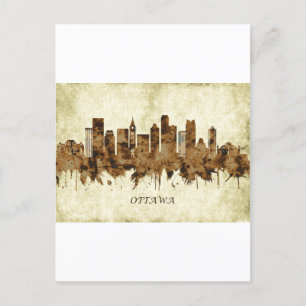 Cartão Postal De Festividades Ottawa Canada Cityscape